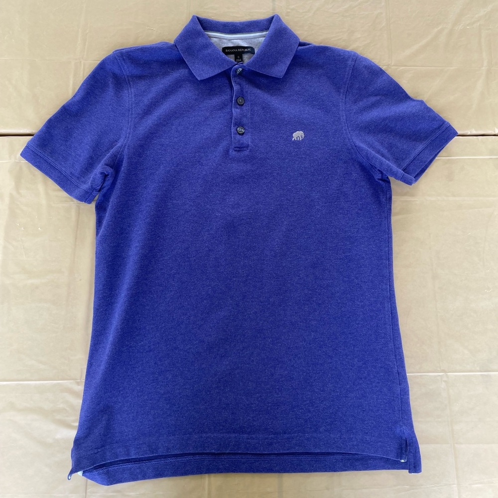 Banana Republic Men's Purple Polo Shirt